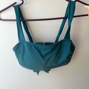 Xhilaration Teal adjustable Ribbed Bikini